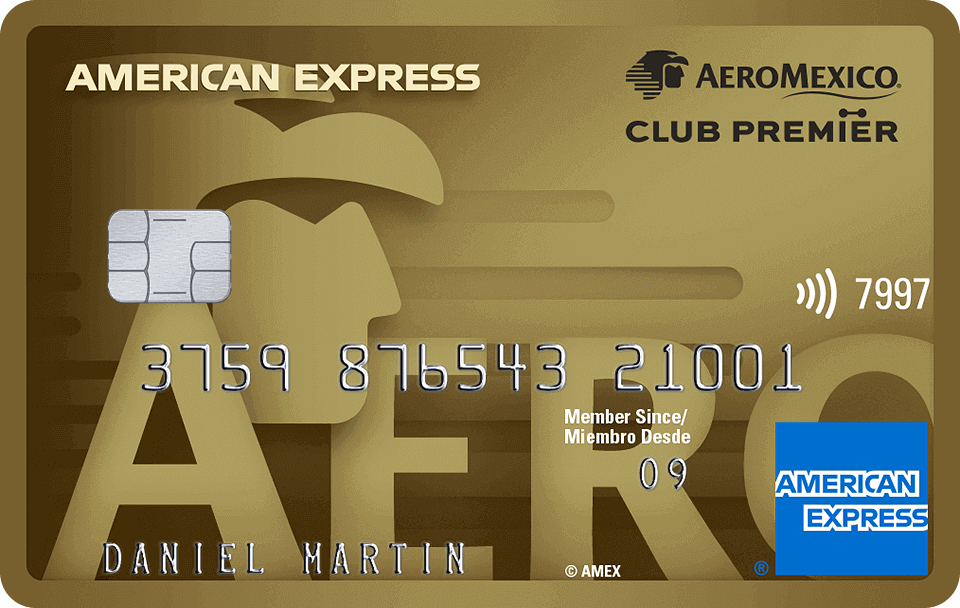 Tarjeta Gold Card American Express Aeroméxico